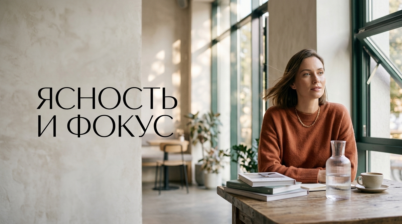 { "result": { "filename": "memorium-cognitive-fatigue-focus", "title": "Как победить рассеянность внимания и когнитивную усталость", "alt": "Человек испытывает трудности с концентрацией при чтении текста. Решение проблемы когнитивной усталости и рассеянности внимания с помощью Мемориум.", "caption": "Верните фокус и ясное мышление вместе с Мемориум.", "info": "Иллюстрация для статьи или рекламного поста о проблемах с концентрацией, информационной перегрузке и способах борьбы с когнитивной усталостью с помощью продукта Мемориум." } }