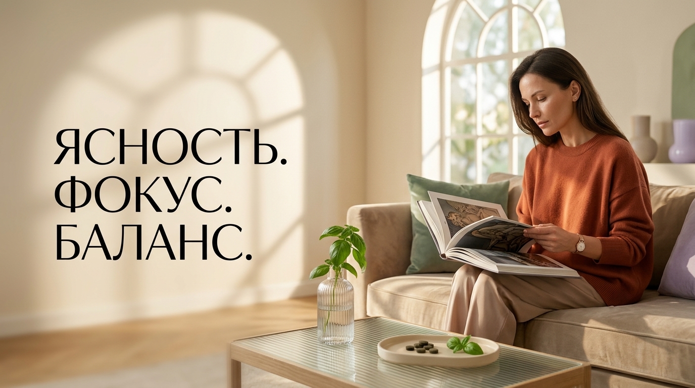{ "result": { "filename": "memorium-brain-focus", "title": "Фито-ноотроп Мемориум для улучшения памяти и фокуса", "alt": "Уставший от многозадачности мозг восстанавливает память и концентрацию с помощью фито-ноотропа Мемориум", "caption": "Избавьтесь от вечерней забывчивости и верните концентрацию с Мемориум.", "info": "Иллюстрация демонстрирует проблему истощения мозга из-за ежедневной многозадачности и предлагает решение в виде натурального фито-ноотропа Мемориум для восстановления когнитивных функций." } }
