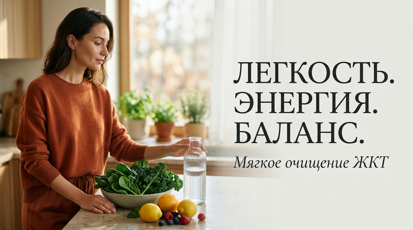 { "result": { "filename": "gut-health-energy-detox", "title": "Здоровье ЖКТ и восстановление энергии", "alt": "Символическое изображение здорового ЖКТ, избавления от отеков и прилива утренней энергии", "caption": "Здоровье начинается с ЖКТ: верните себе энергию и легкость.", "info": "Изображение для статьи о связи состояния желудочно-кишечного тракта с утренней усталостью и пользе мягкого очищения кишечника." } }