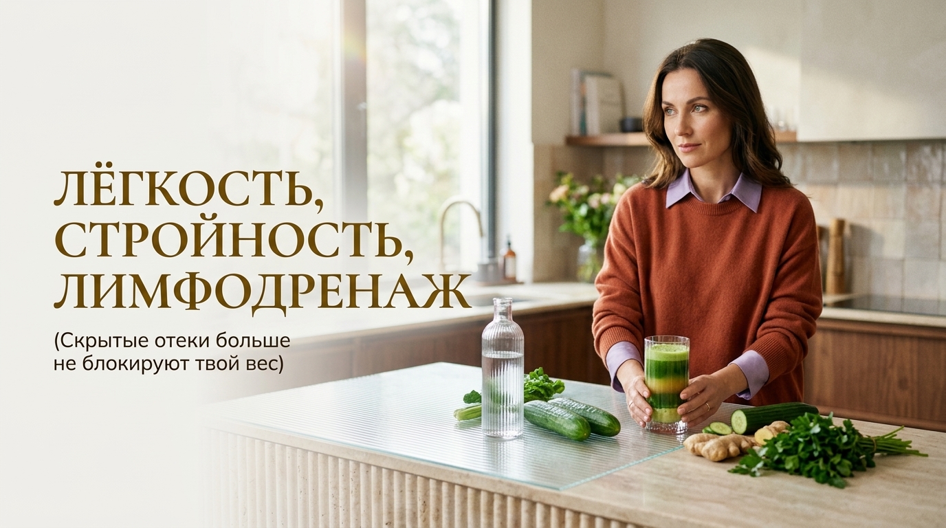 { "result": { "filename": "smart-lymphatic-drainage-edema-weight-loss", "title": "Умный лимфодренаж против скрытых отеков", "alt": "Процедура умного лимфодренажа, помогающая избавиться от скрытых отеков и лишнего веса без диет", "caption": "Избавьтесь от скрытых отеков и верните стройность без голода.", "info": "Иллюстрация к статье о проблеме скрытых отеков в 2026 году и методе умного лимфодренажа для безопасного снижения веса." } }