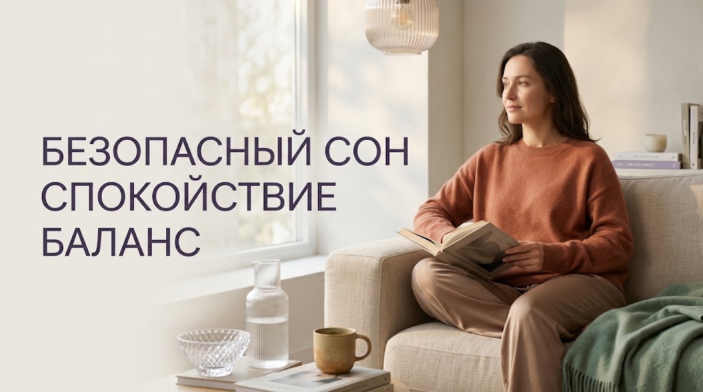 {"result":{"filename":"insomnia-anxiety-relief","title":"Снятие напряжения и возврат глубокого сна","alt":"Человек, страдающий от бессонницы из-за фоновой тревоги, и способы снятия нервного напряжения","caption":"Узнайте, как успокоить нервную систему и вернуть здоровый сон.","info":"Иллюстрация проблемы бессонницы на фоне стресса и нервного истощения, отражающая потребность в расслаблении и глубоком сне."}}