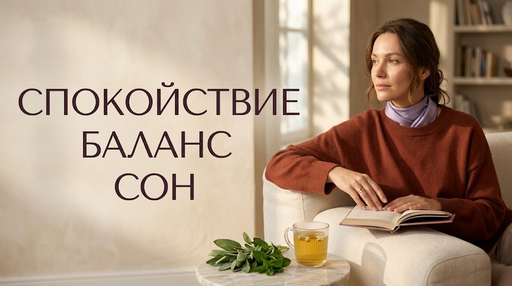 { "result": { "filename": "rastitelniy-kompleks-ot-stressa-i-dlya-sna", "title": "Растительный комплекс от стресса и для улучшения сна", "alt": "Натуральный растительный комплекс для снятия стресса, тревоги и восстановления здорового сна", "caption": "Мягкое природное средство для успокоения нервной системы и борьбы с бессонницей.", "info": "Иллюстрация для статьи о натуральных успокоительных средствах, помогающих справиться с ночной тревогой, нервным напряжением и нарушениями сна." } }